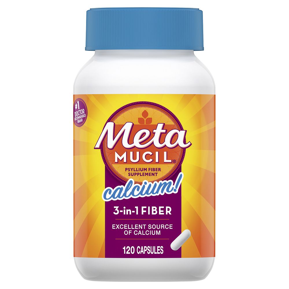 Metamucil Fiber with Calcium, 3-120