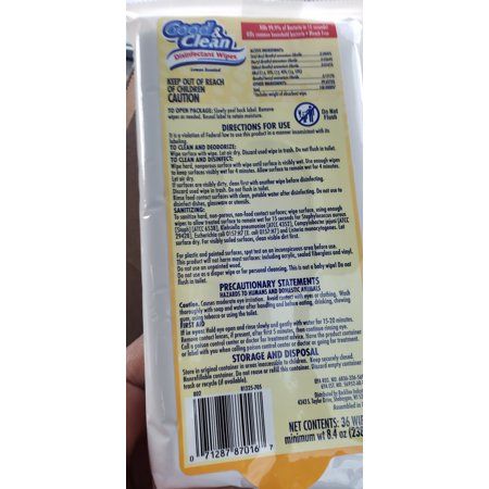 Good and Clean Disinfectant-36 wipes