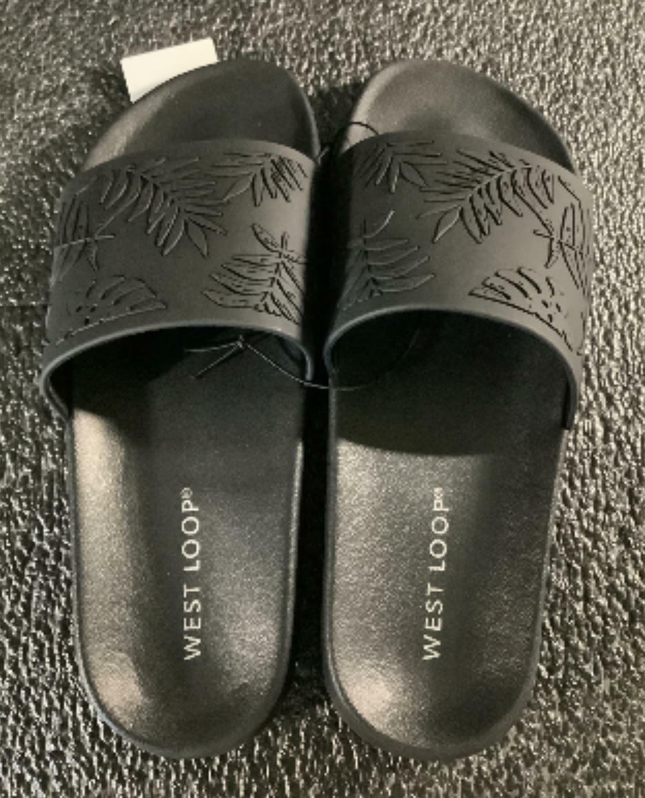 West Loop Women's Black Fern Slide Sandle