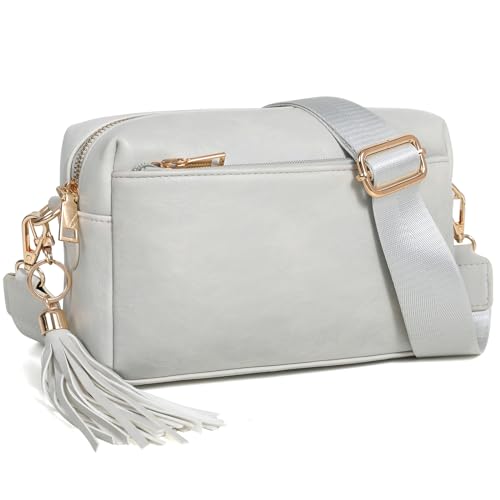 EXSIAR Small Leather Crossbody Purse