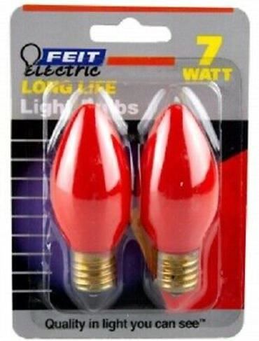 New 2 Pack 7 Watt C9 Long Life-Multi-Color : 7 Watt