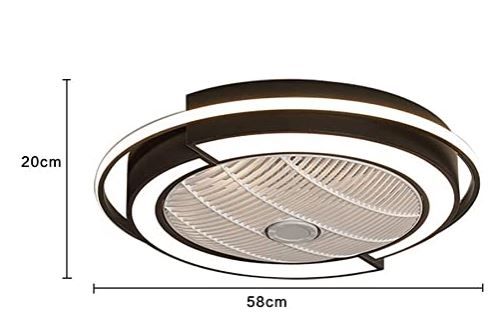 Ventilador de techo de 23" con iluminación LED: 23"