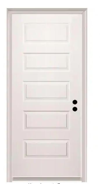 32 in. x 80 in. Rockport Left-H-Fire Door : 32x80