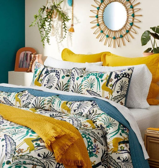F/Q Jungle Print Comforter & Sh-bedding : Full/Queen