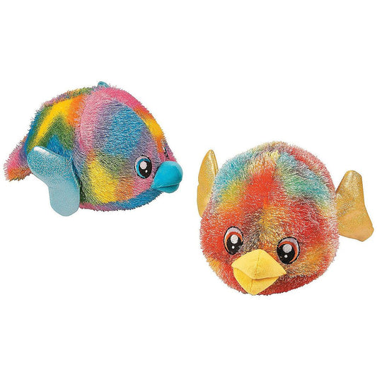 Large 14" Tie Dye Plush Puffer-plush toy : 14"