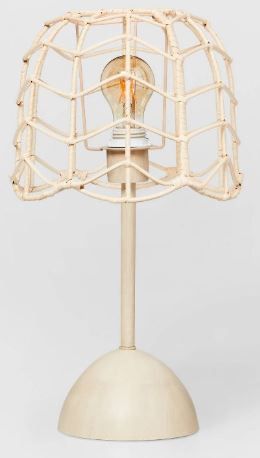 Rattan Table Lamp Natural - Pil