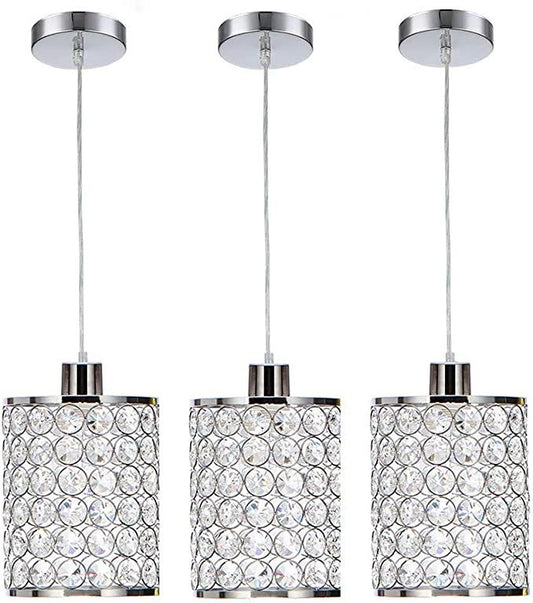 Modern Chrome 3 Light Pendant L