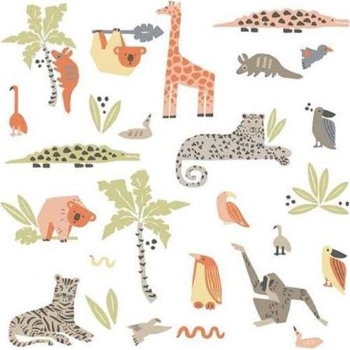 Baby and Kids Jungle Animal Dec-wall decals