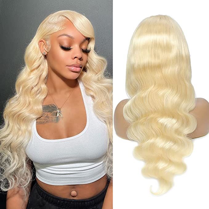 Lace Front Wigs Human Hair 613-22"