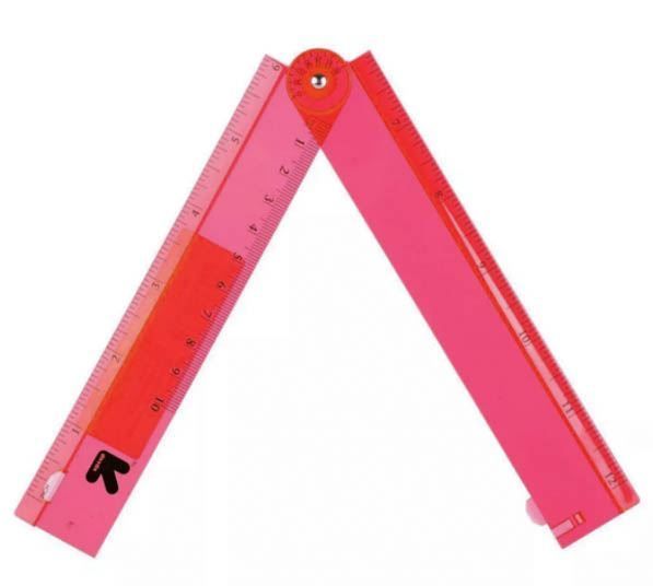 Regla-regla roja plegable UP&amp;UP: 12"