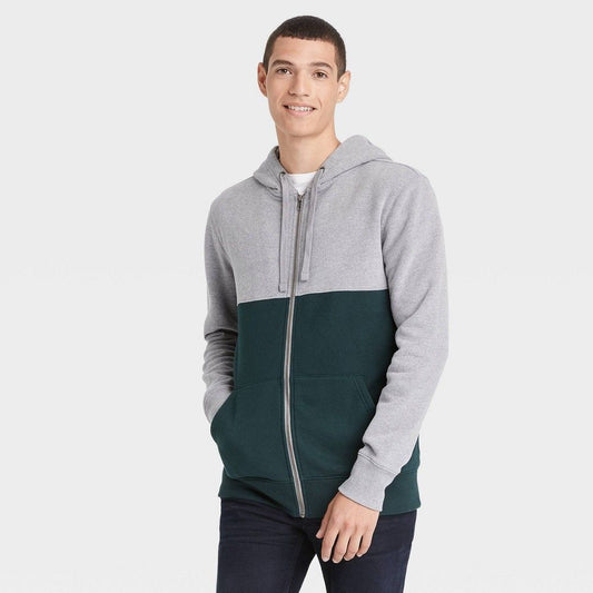Goodfellow & Co Men’s Ultra Soft Fleece Full Zip Hoodie Sweatshirt L