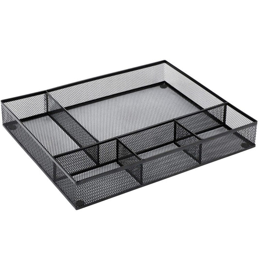 Organizador de cajones de escritorio, 5 compartimentos, 16,2 x 12,2