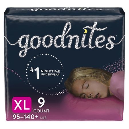 Goodnites Girls' Nighttime Bedw