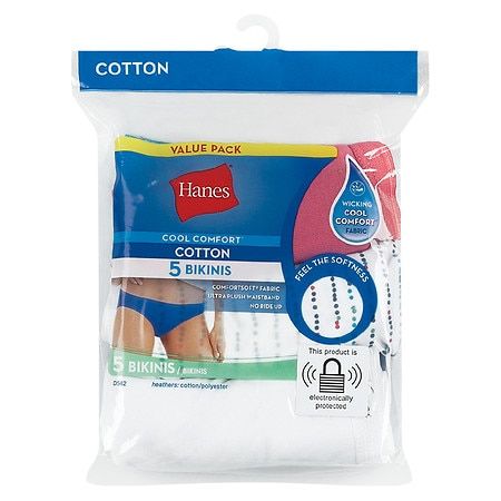 Bikini Hanes surtido, paquete de 4-S