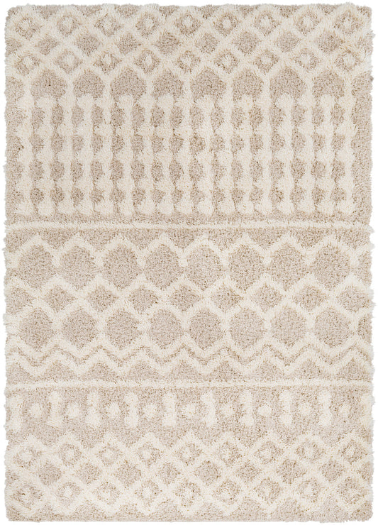 2'7"x5' Pinnacle Shag Global Rug Cream - Artistic Weavers