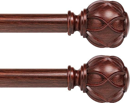 2 Pack Curtain Rods 28-48"