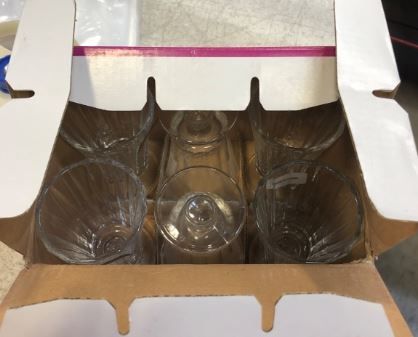 6 Piece Glass Goblet