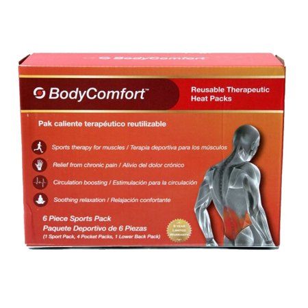 Comodidad corporal - Terapia reutilizable, paquete de 6