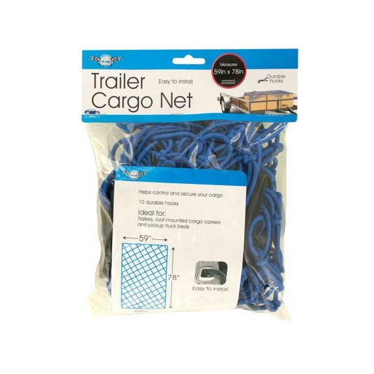 Trailer Cargo Net with Hooks-59" x 78"