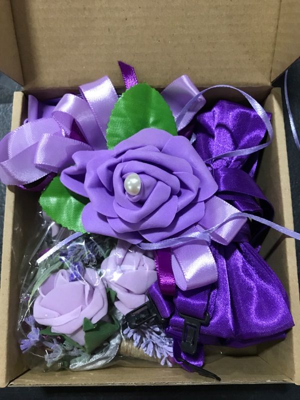 8pc Corsage Kit- Purple