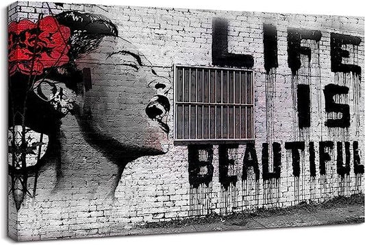 Life is Beautiful Quote Picture-32"x48"