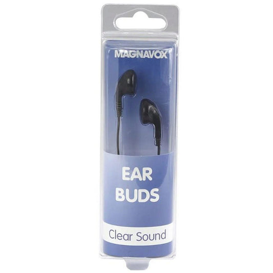 MAGNAVOX Black Earbuds