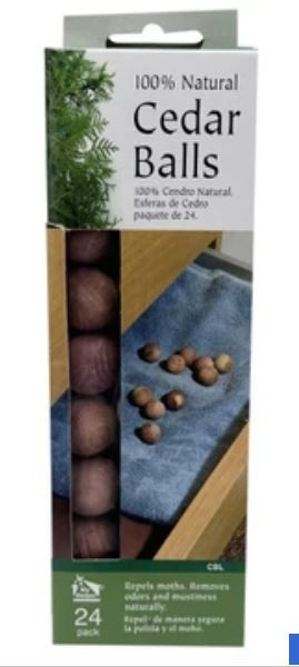 24pc 100% Natural Cedar Balls