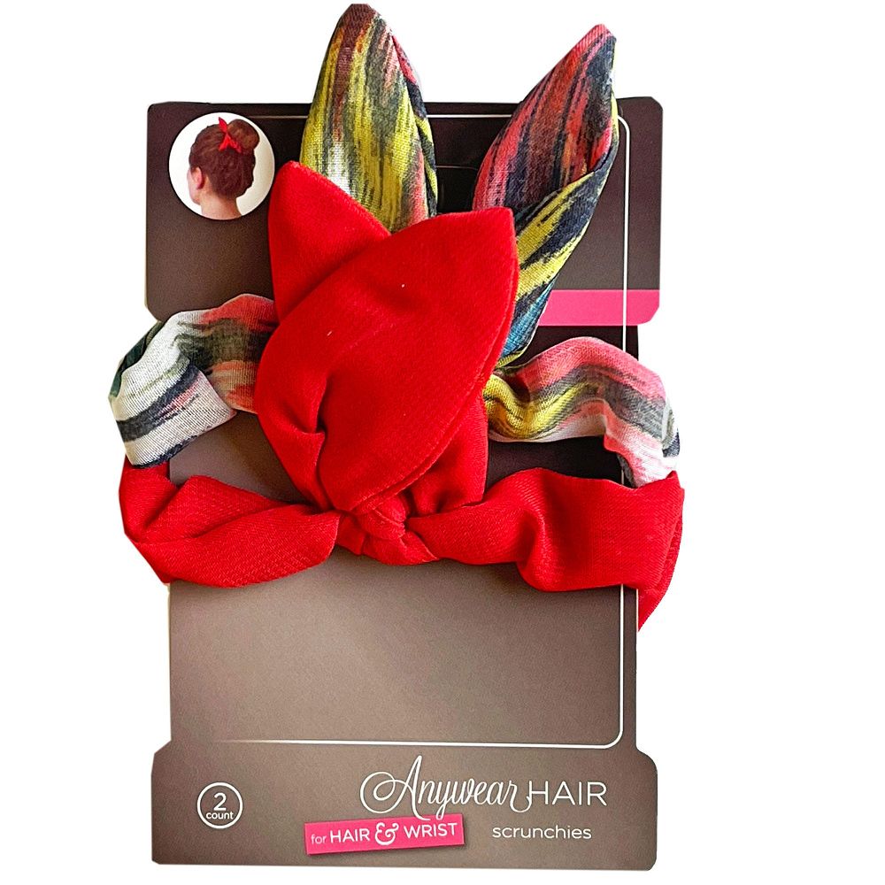 2 Count Wire Bow Scrunchies in-2pk