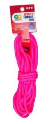 18 Ft Hot Pink Parachute Cord-18'