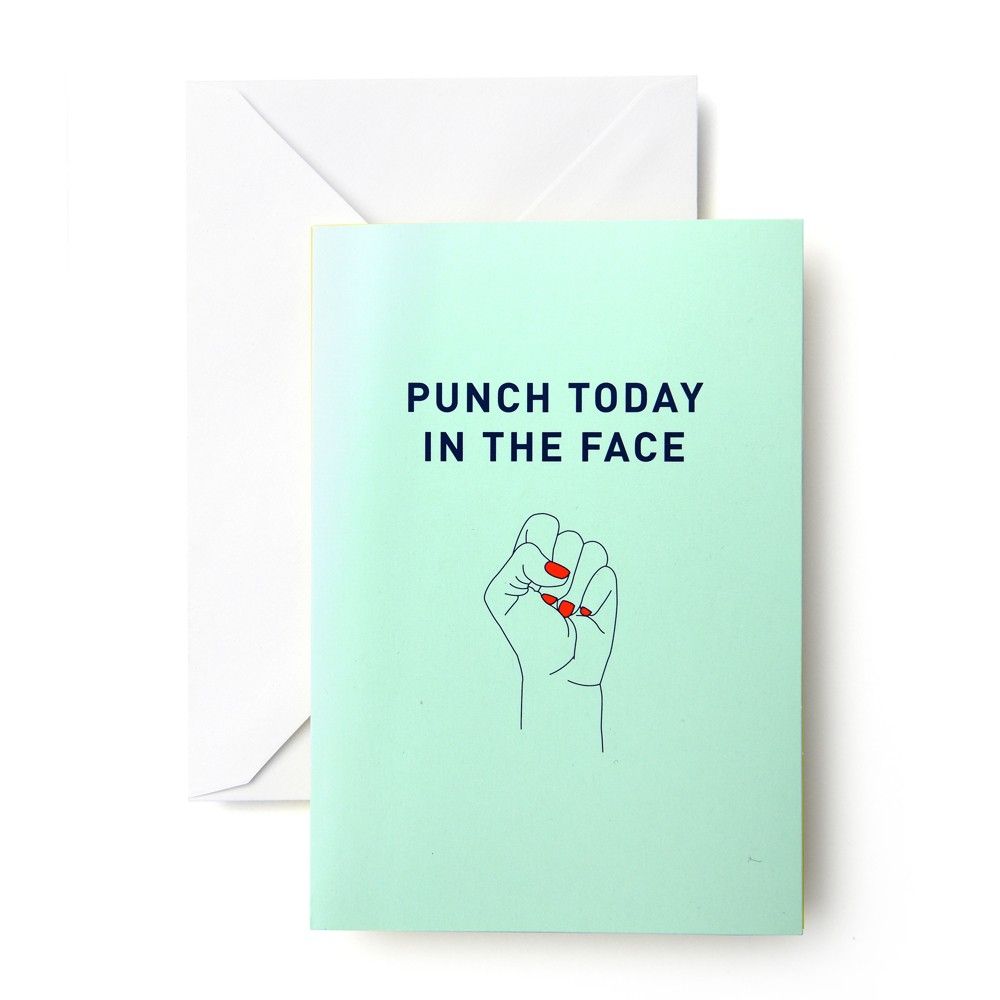 Punch Today in the Face Cards-10ct