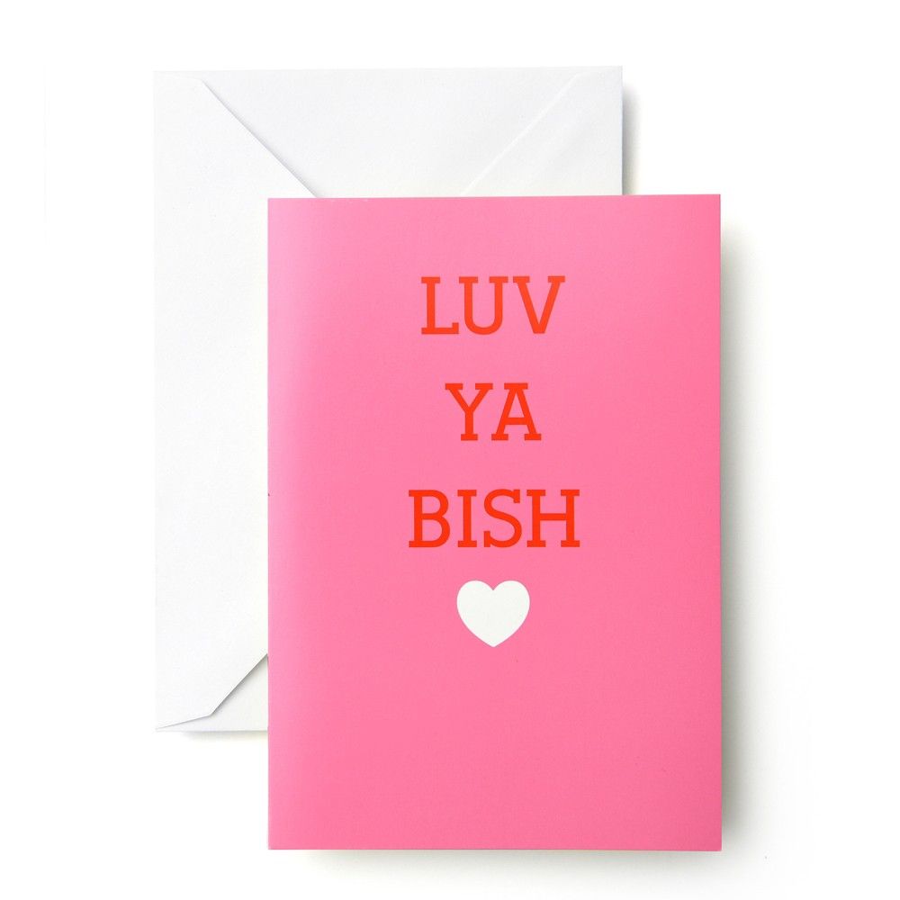 Luv Ya Bish Cards & Envelopes,-10ct