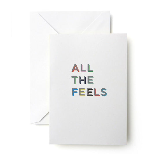 All the Feels Holographic Card-10ct