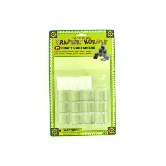 Contenedores de plástico pequeños para manualidades, transparentes: paquete de 10