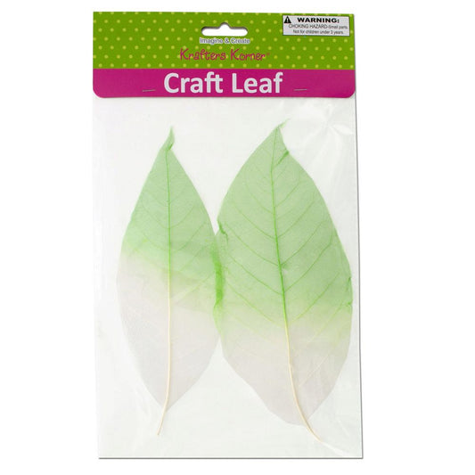 Dyed Natural Craft Leaves-2pc