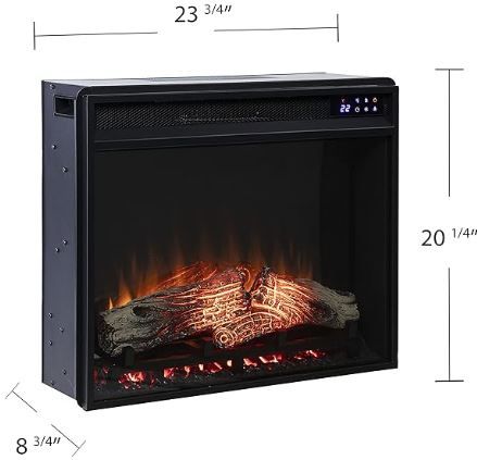23” Touch Screen Electric Fireb-heater : 23x23x8