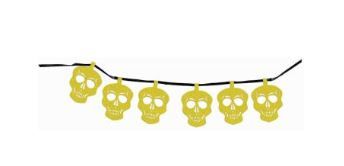 Skulls Go 6 pancartas de diamantes para Halloween: 5 pies