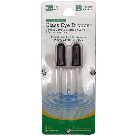 2 Count Glass Eye Droppers