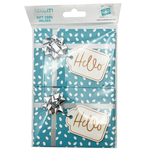 Wrap It! 2 Pack Blue Gift Card-2 pk