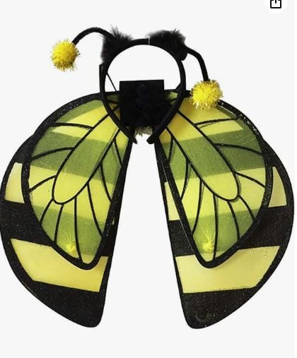 2pcs Bee Cosplay Costume with B-Halloween : 12yrs old