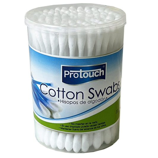 100 Pack Cotton Swabs in Round-100