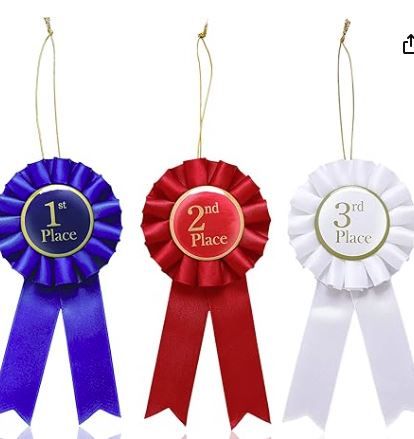 Award Ribbon Set, 3 Pcs Rosette-award