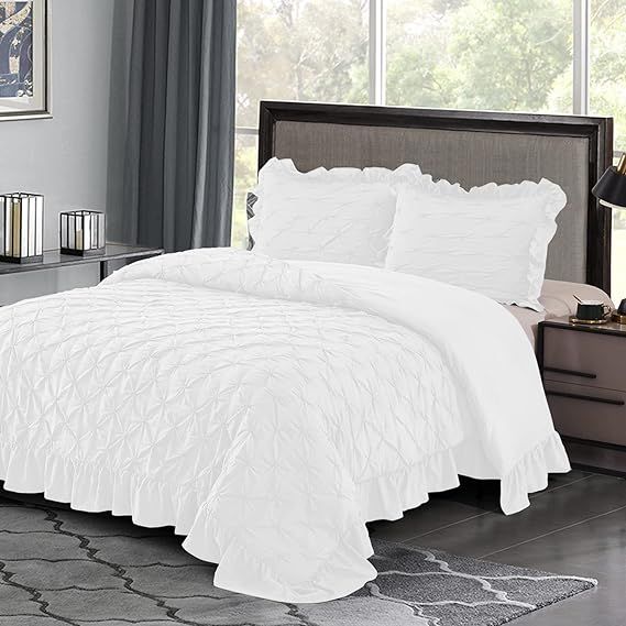 Comforter Set King Gray Lace-K