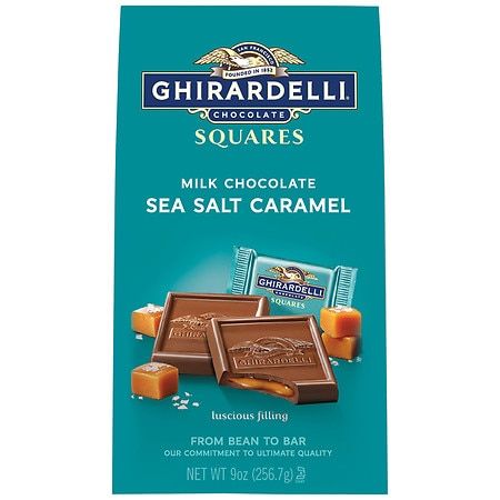Chocolates con caramelo y sal marina, 9 oz