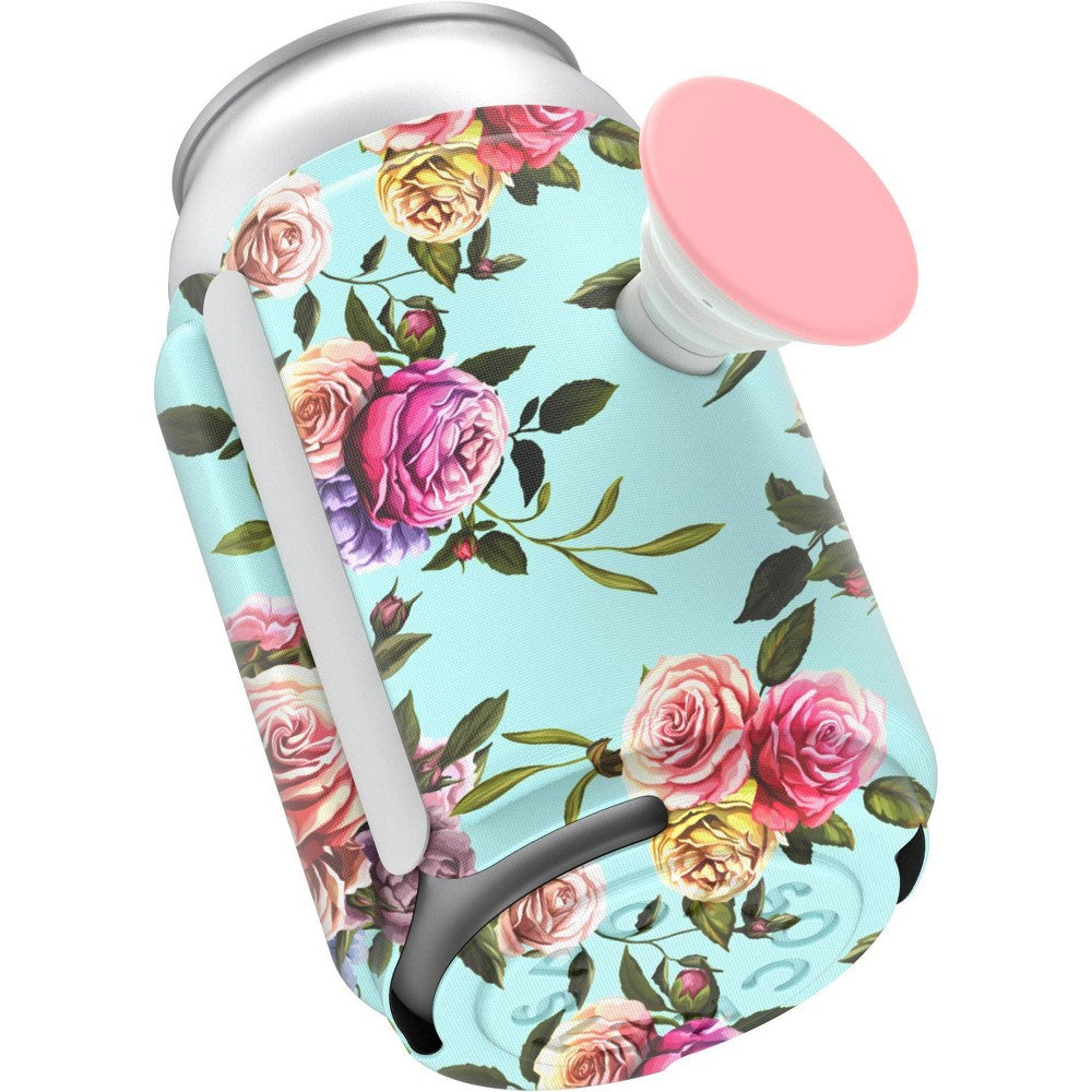 PopSockets Roses Insulated Can Holder with Grip PopThirst