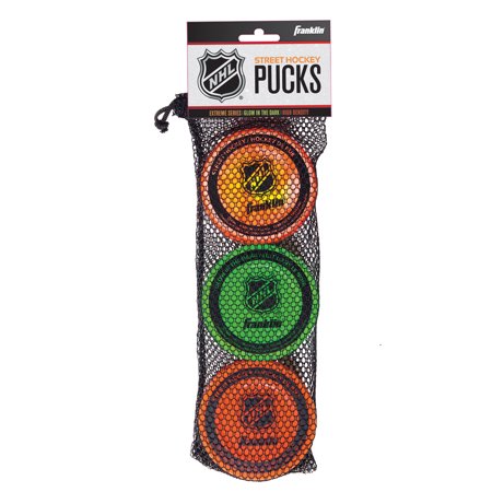 Franklin Sports Nhl Street Hockey Puck Combo 3-Pack - Multi