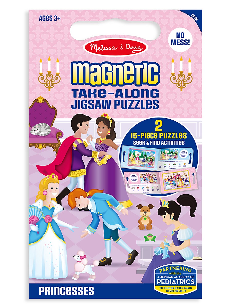 Melissa & Doug Princesses Take-Along Magnetic Jigsaw Puzzles