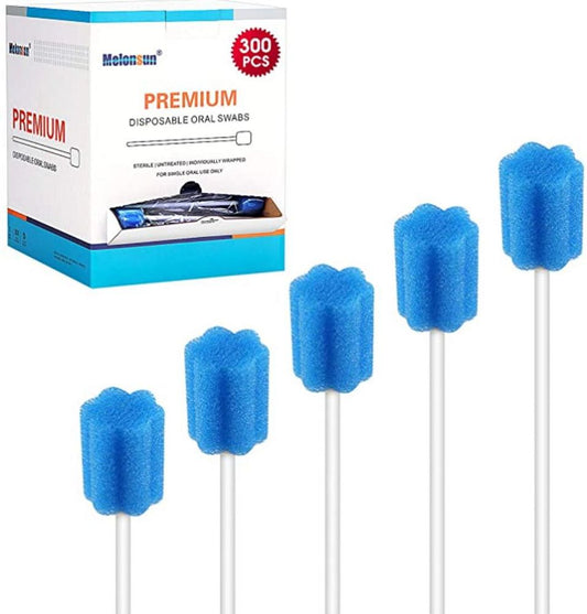 300 Pcs Oral Swabs-Unflavored &