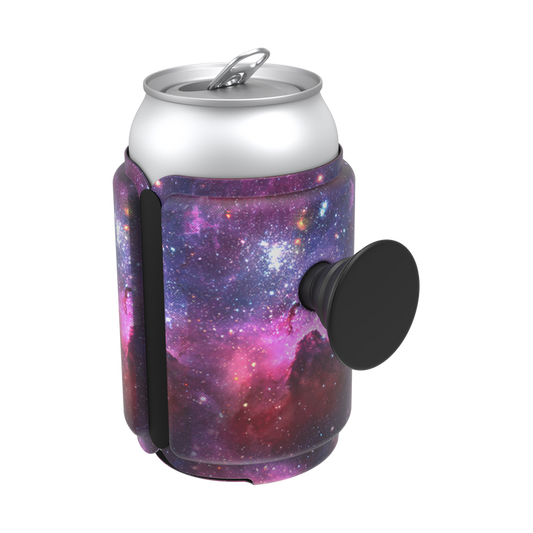 PopSockets Blue Nebula Insulated Can Holder with Grip PopThirst