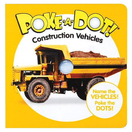 Melissa & Doug Childrens Book Poke-a-Dot: Construction Vehicles