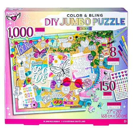 Fashion Angels Color &amp; Bling DIY Puzzle de 1000 piezas